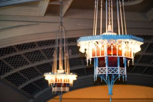 Sanctuary chandeliers
